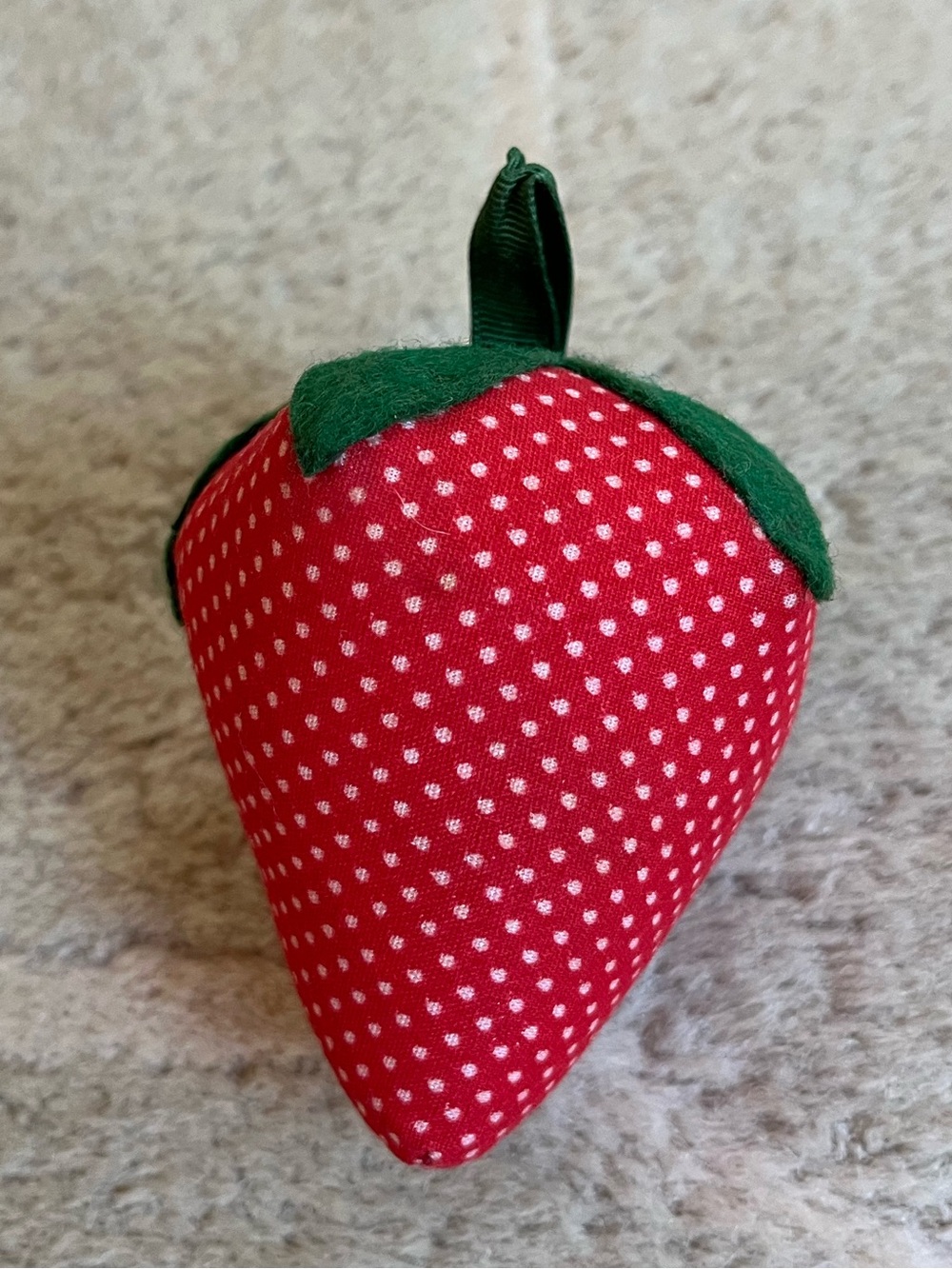 Fabric Strawberry Ornament